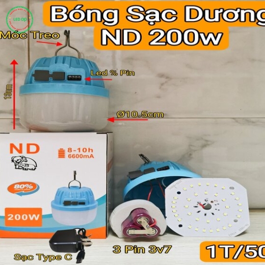 BÓNG SẠC DƯƠNG NĐ 200W