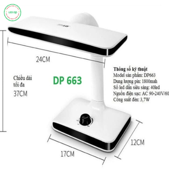 Đèn led gia dụng đa năng để bàn- DP 663