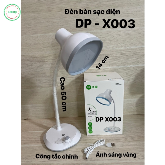 ĐÈN BÀN SẠC TÍCH ĐIỆN DP X003